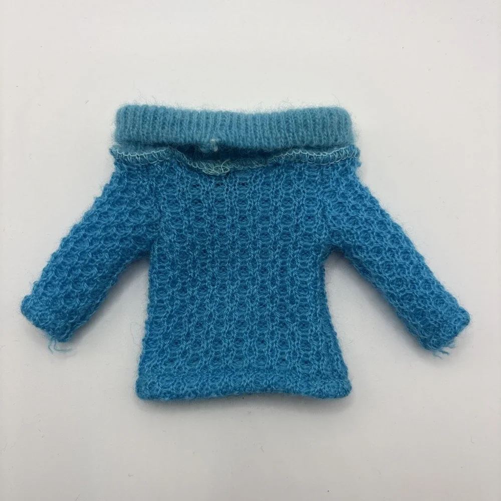Vintage‎ 1963 Skipper (Barbie) Doll Blue Sweater Fashion #1915 Outdoor Casuals